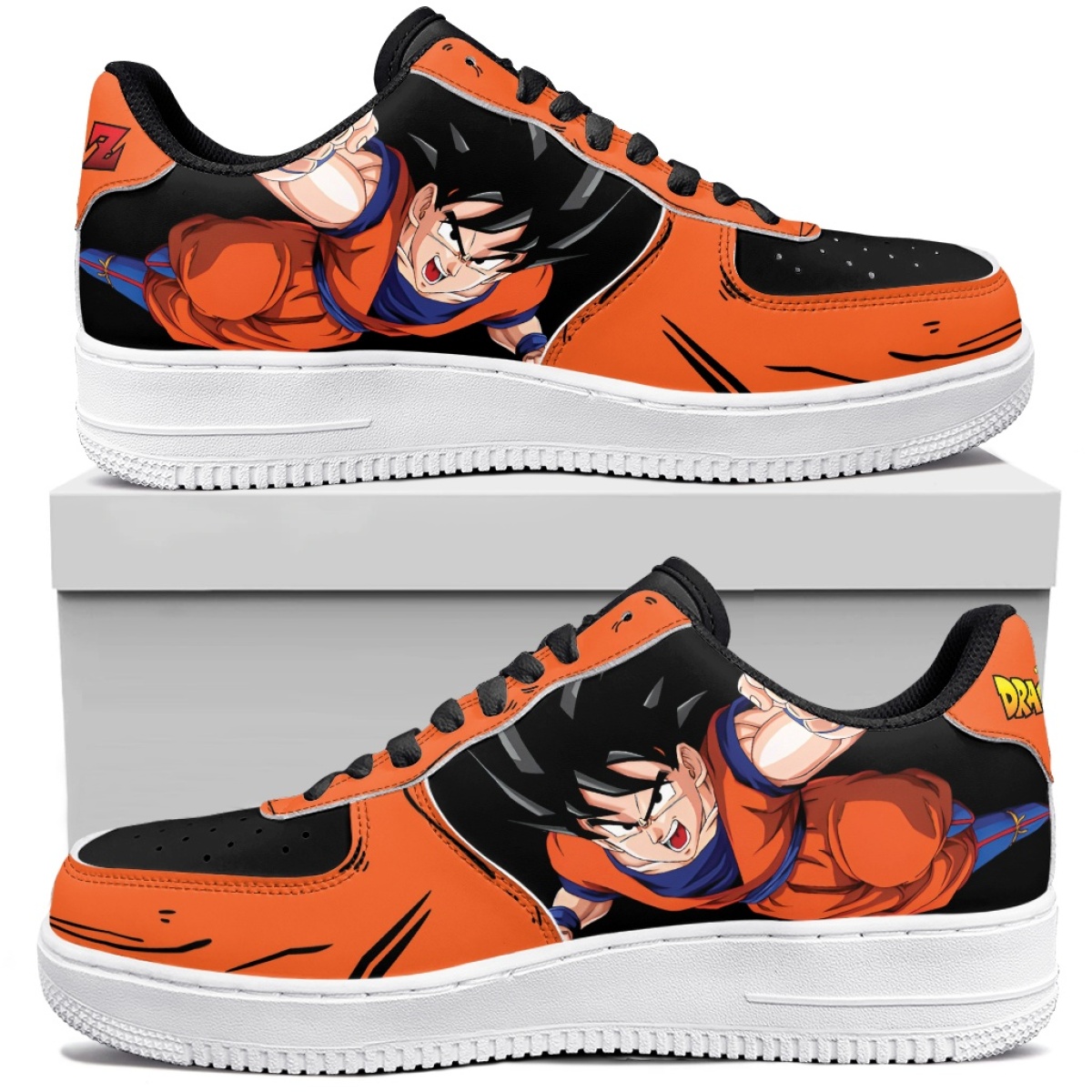 Street Fashion In Japan - ドラゴンボール Z 孫悟空アニメプリントロートップスニーカーユニセックスカジュアルストリートシューズファッションアニメバスケットボールコスプレ日常履物