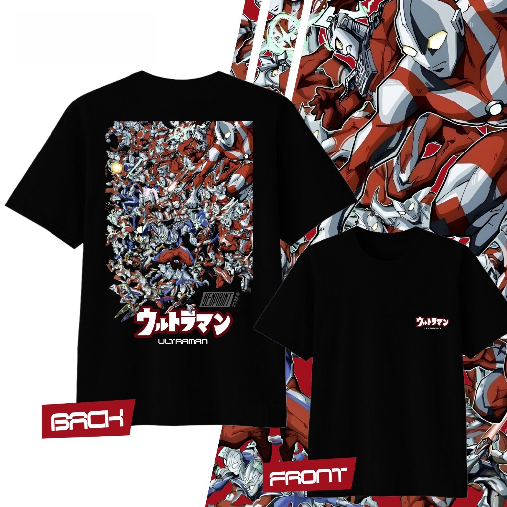 Street Fashion In Japan - アニメウルトラマンプリントコットン Y2K Tシャツ夏の男性と女性の原宿服ファッションカジュアルストリート Tシャツファンギフト