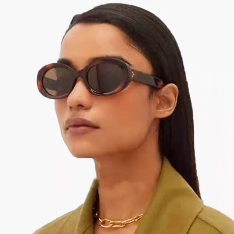 Street Fashion Photo - 多用途ファッションサングラス新しいオーバルフレームサングラスレトロ小さなフレーム眼鏡 Y2K ストリートフォトメガネ女性