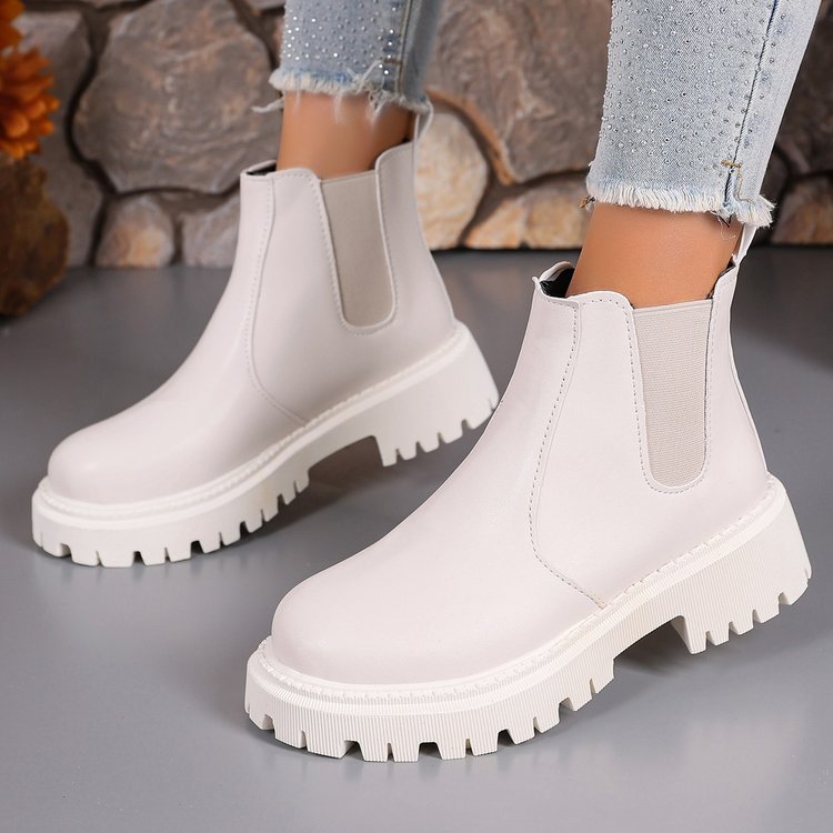 2025年 クラシック 厚底 レディース ショートブーツ 冬 - Street Fashion Winter 2025 のレビューと価格