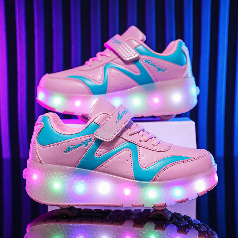 ファッション発光ローラースケート LED ライトスケートシン - Street Fashion Boy のレビューと価格