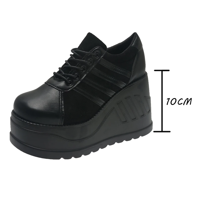 ビッグサイズ 35-43 ブラックデザイン 女性 ゴス プラ - Street Fashion Goth のレビューと価格