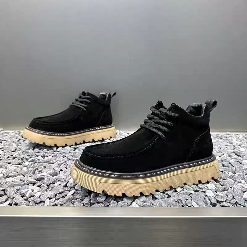 秋冬メンズプラットフォームブーツデザイナーノンスリップオート - Street Fashion Winter 2025 のレビューと価格