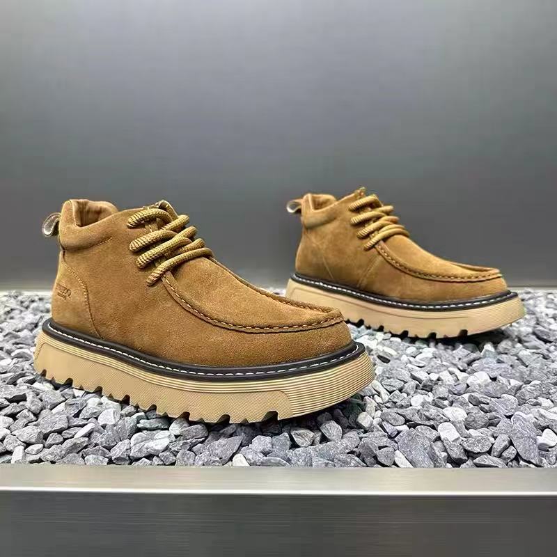 秋冬メンズプラットフォームブーツデザイナーノンスリップオート - Street Fashion Winter 2025 のレビューと価格