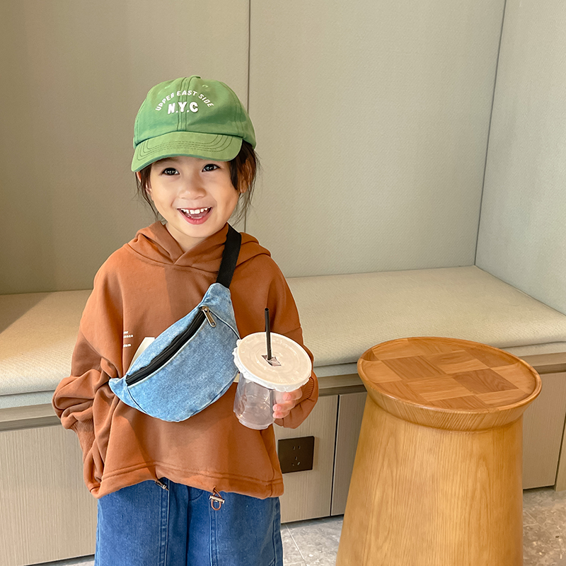 ファッションデニム子供用ウエストバッグ、レジャー、男の子と女 - Street Fashion Boy のレビューと価格