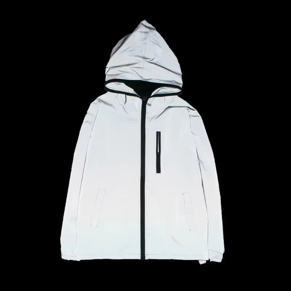 夜間警告反射ジャケット 春秋用 防風フード付きジャケット ハ - Street Fashion Boy のレビューと価格