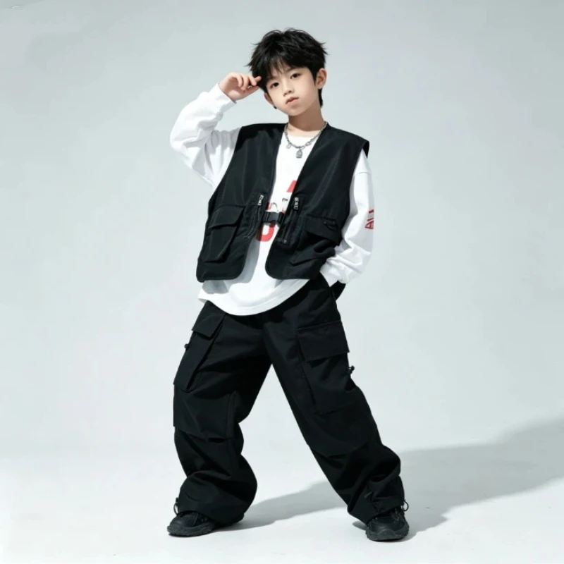 ストリートダンス衣装男の子女の子ヒップホップジャズダンス衣装 - Street Fashion Boy のレビューと価格