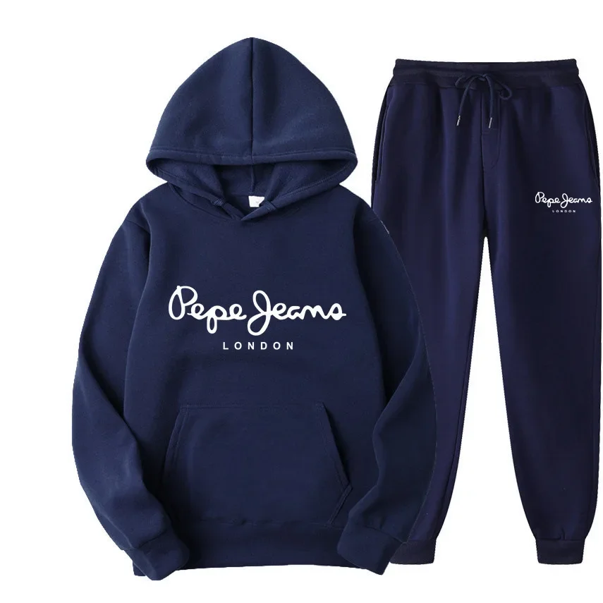 男女兼用プリント入りフーディートラックスーツ上下セット ヒッ - Street Fashion Types のレビューと価格