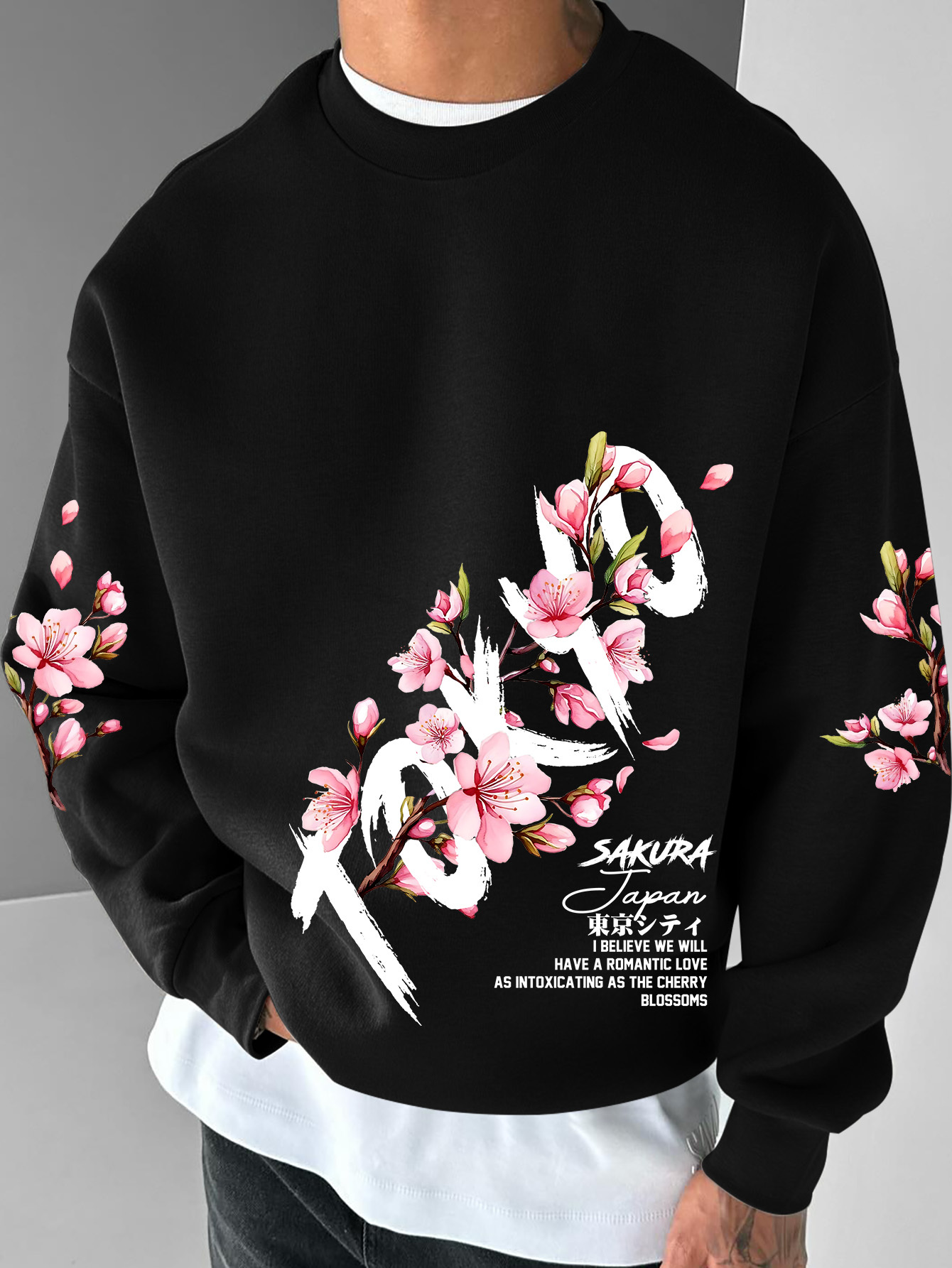 ファッショナブルなメンズストリートスタイルのラウンドネックフ - Street Fashion In Tokyo のレビューと価格
