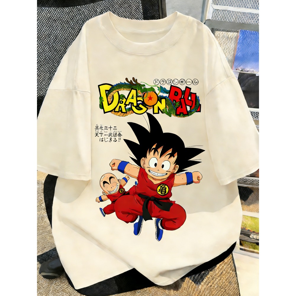 プラスサイズドラゴンボールアニメプリント男性、女性夏の Tシ - Street Fashion In Japan のレビューと価格