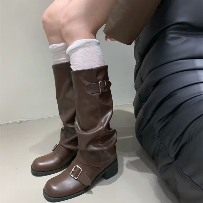 2025年女性用ブーツ ニーハイ プラットフォーム チャンキ - Street Fashion Winter 2025 のレビューと価格