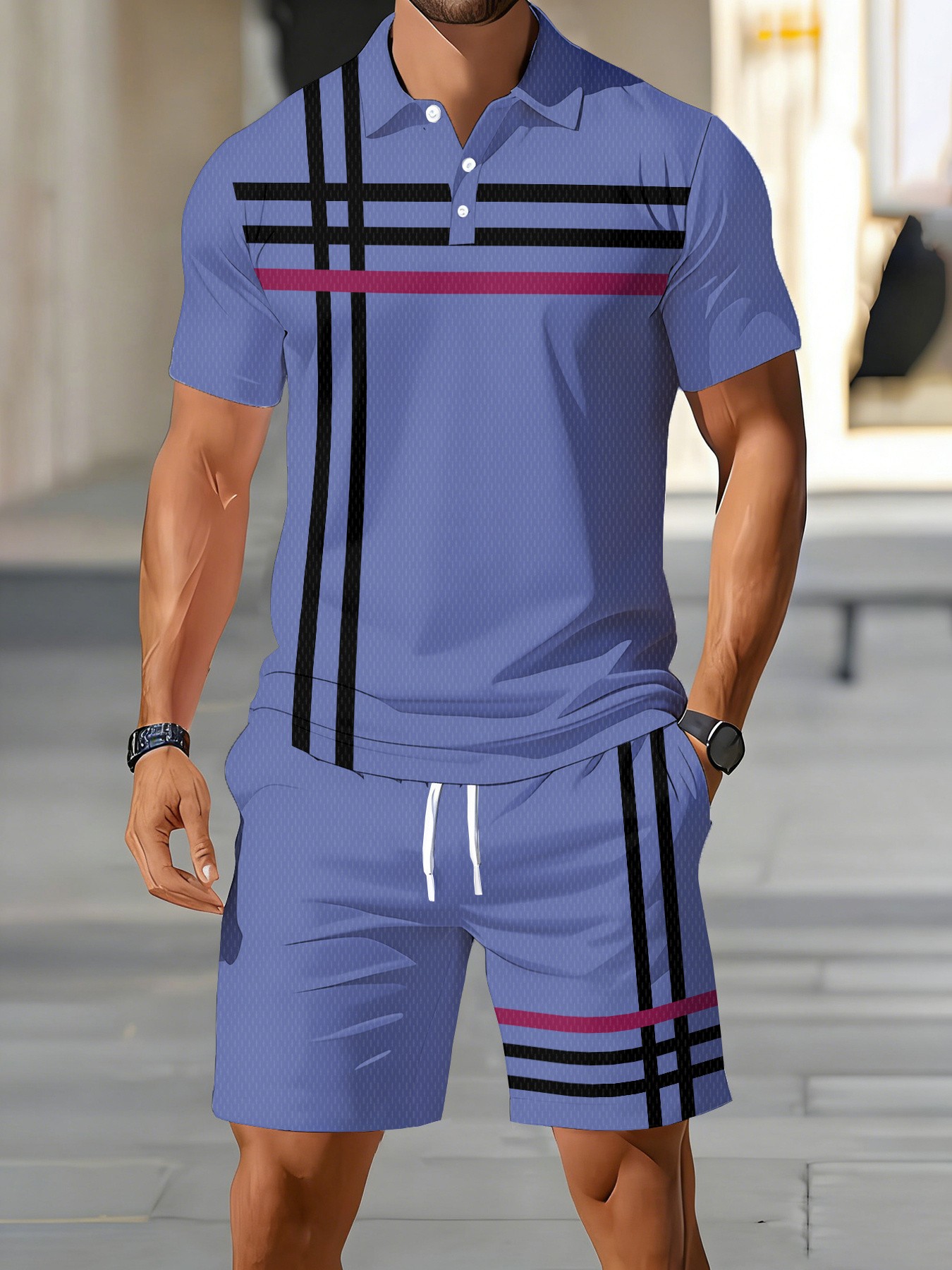2026年夏 アメリカンメンズポロシャツセット ストリートカ - Street Fashion Summer 2026 のレビューと価格