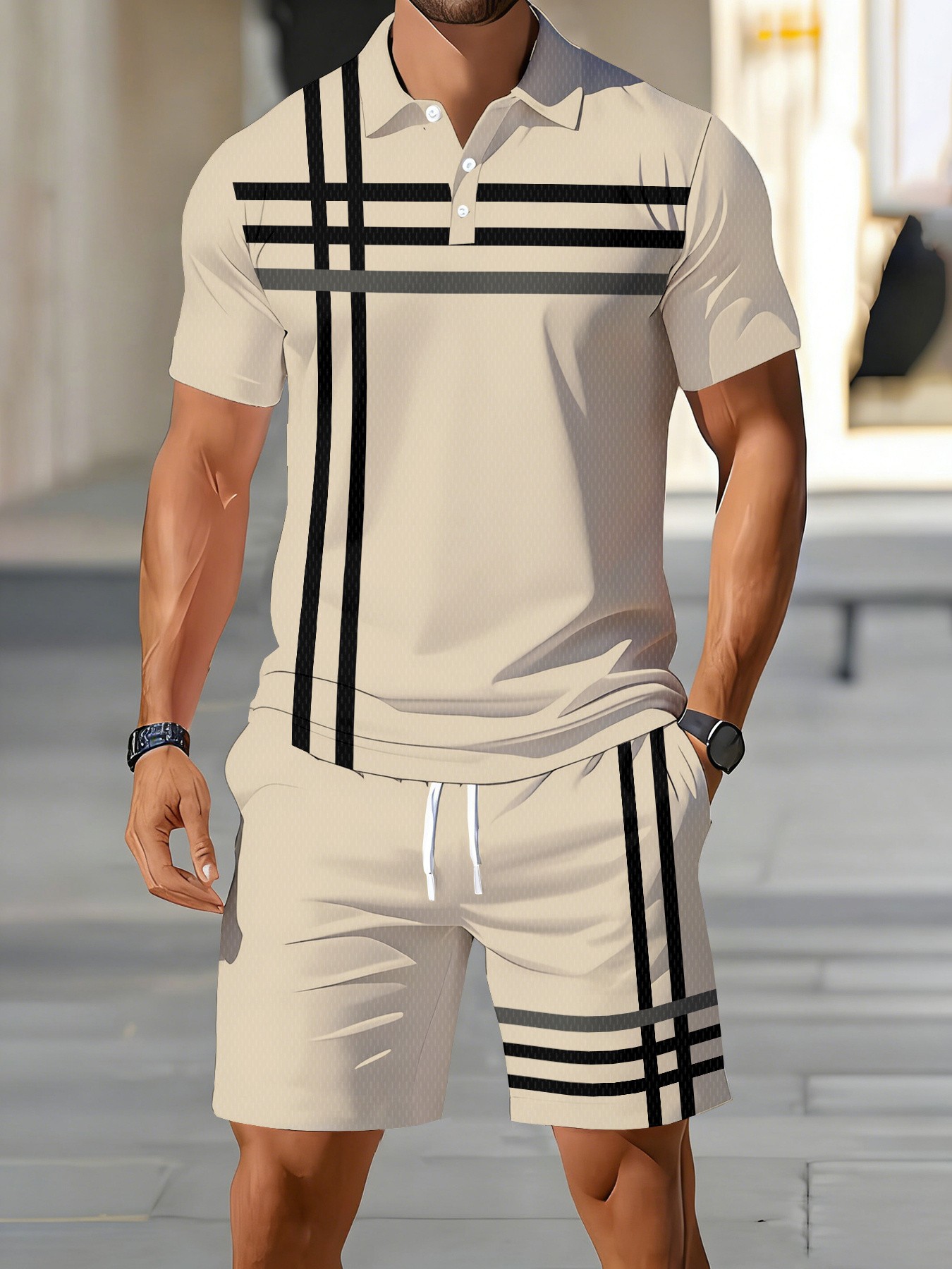 2026年夏 アメリカンメンズポロシャツセット ストリートカ - Street Fashion Summer 2026 のレビューと価格