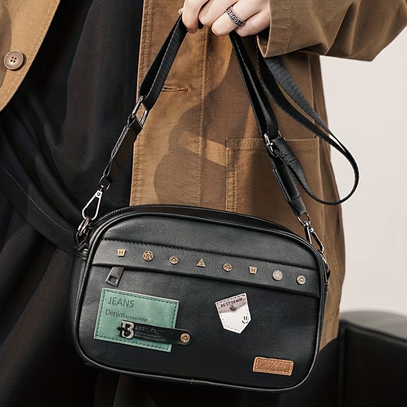 ストリートトレンディショルダーバッグ 若い男性向け ファッシ - Street Fashion Types のレビューと価格