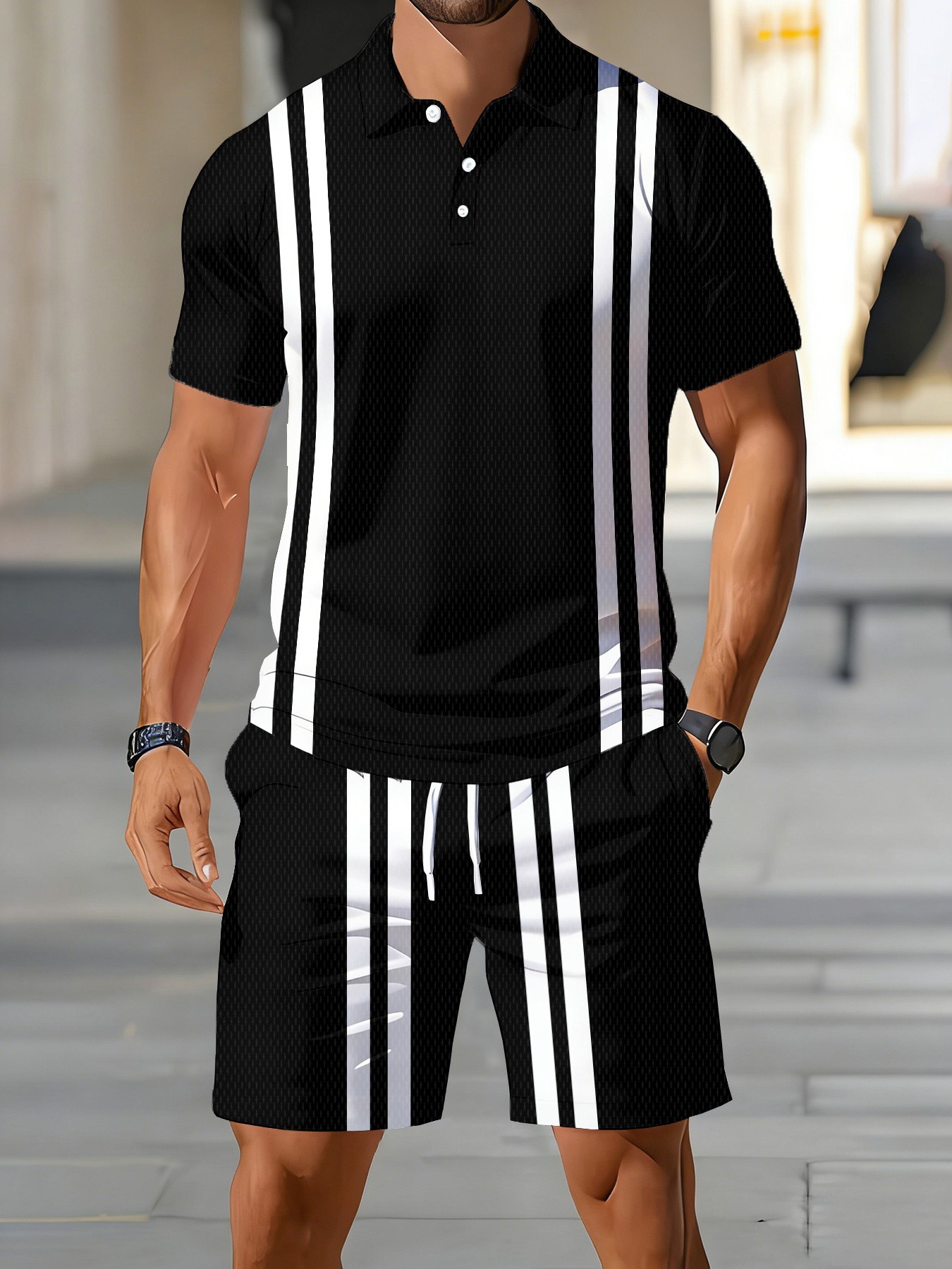 2026年夏新作デザイン アメリカンメンズ半袖ポロシャツセッ - Street Fashion Summer 2026 のレビューと価格