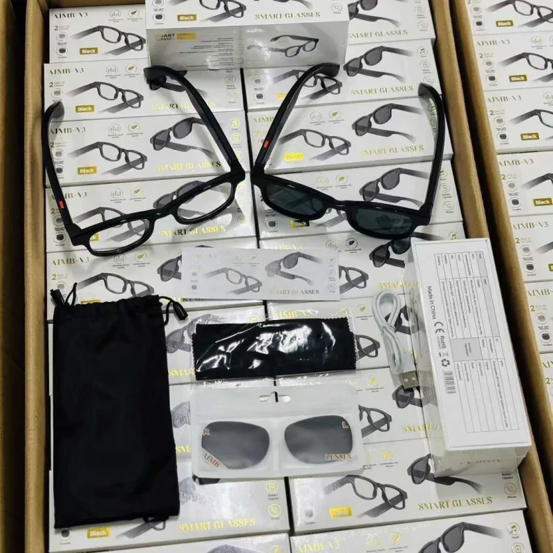 V3スマートAIブルートゥースサングラス ファッション通話  - Street Fashion Photo のレビューと価格