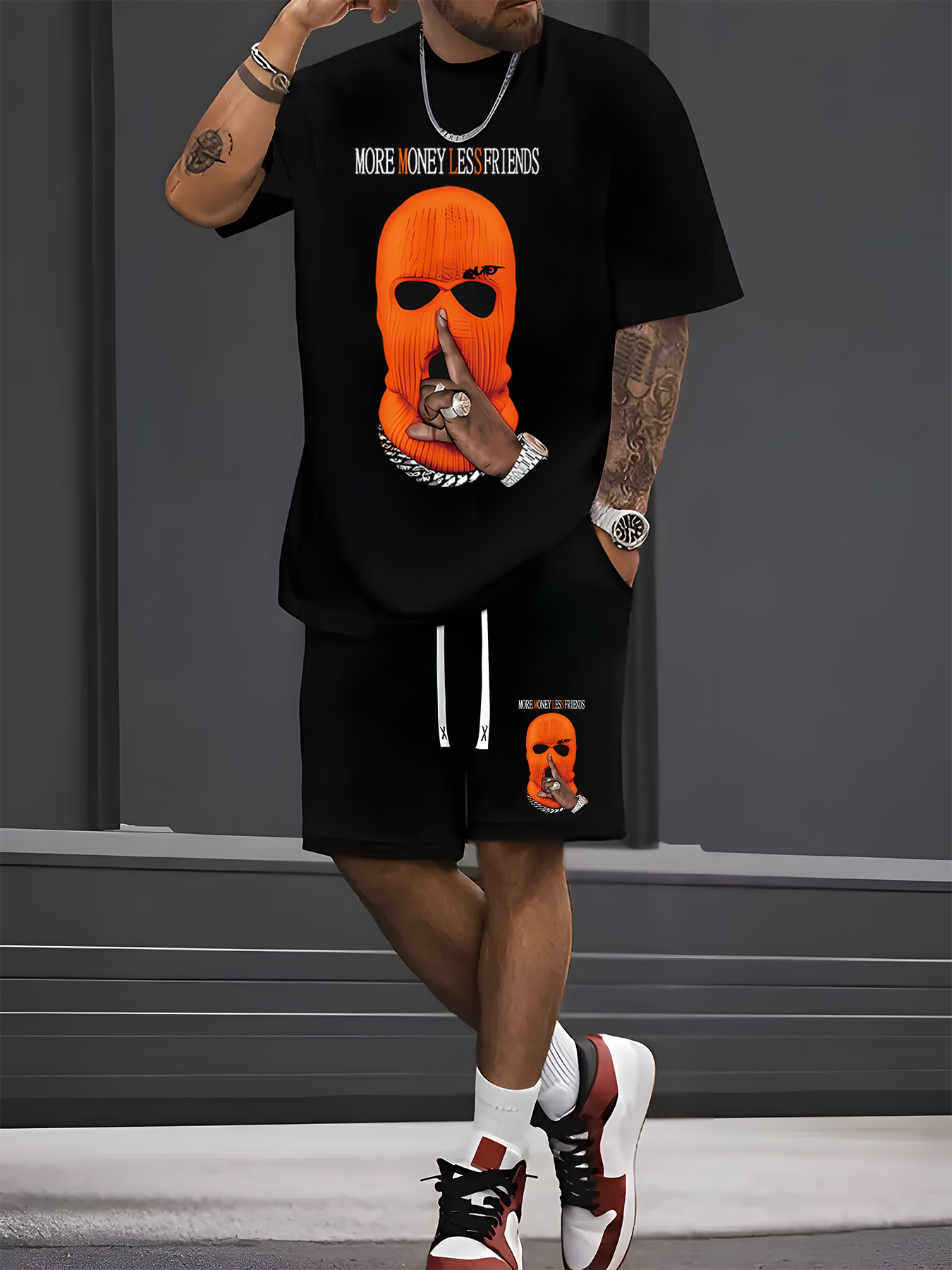 2026年夏新作メンズ半袖ショートパンツセット - ストリー - Street Fashion Summer 2026 のレビューと価格
