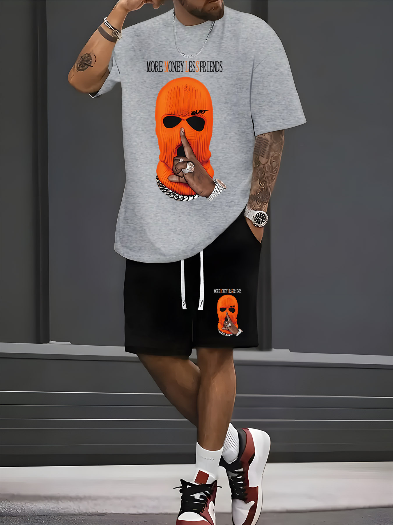 2026年夏新作メンズ半袖ショートパンツセット - ストリー - Street Fashion Summer 2026 のレビューと価格